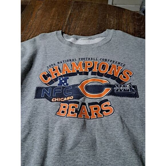 Chicago Bears 2006 National Football NFC Champions Long Sleeve Fleece Sweatshirt - Picture 2 of 4